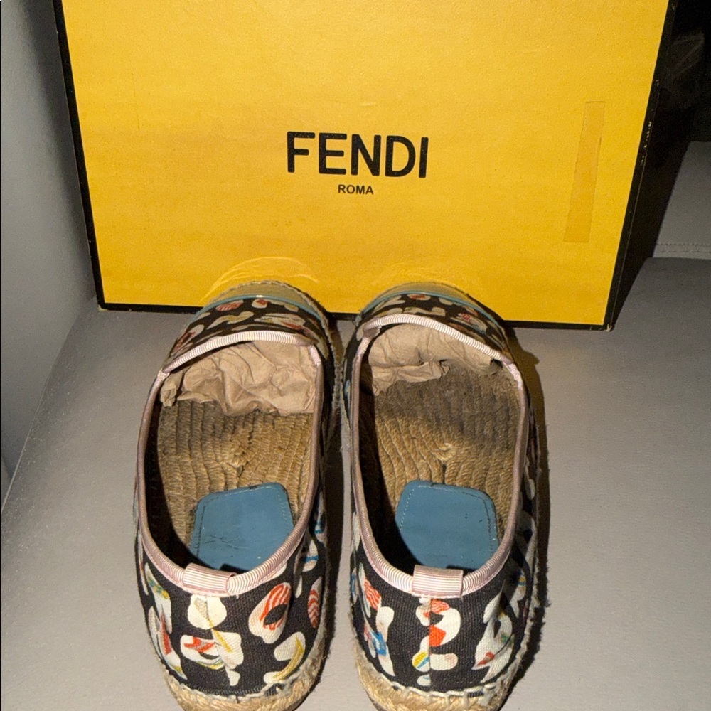 Fendi Multicolor Espadrilles size 7 - Picture 4 of 6